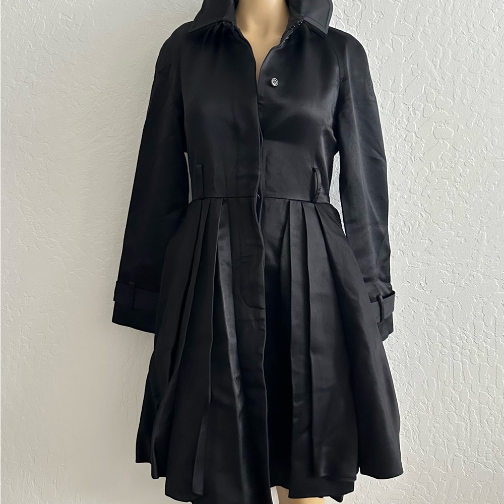 Sofia Kokosalaki Italian Satin Taylored Trench coat - Picture 14 of 14